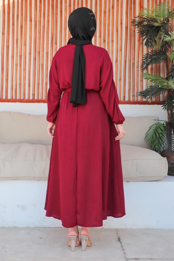 BNG Women Aerobin Hijab Dress Burgundy - Clermont