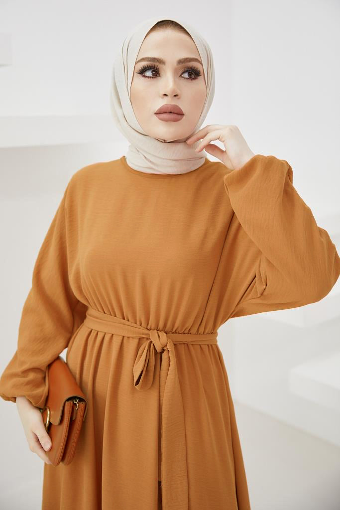 BNG Women Aerobin Hijab Dress Mustard - Clermont
