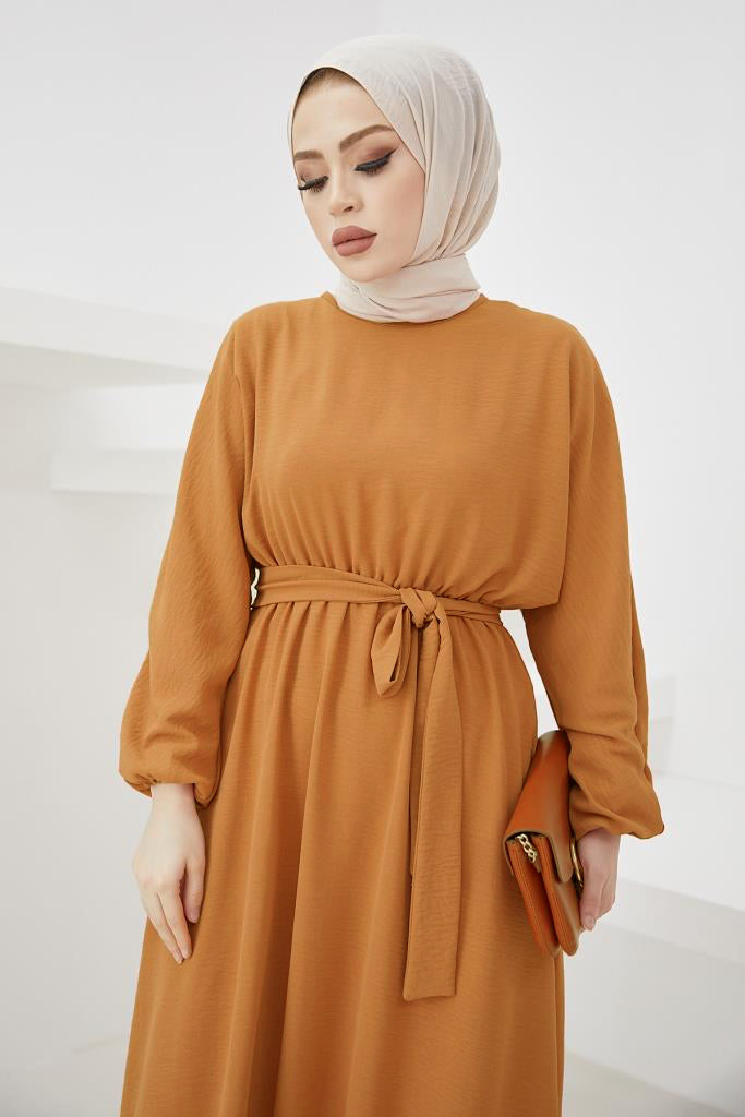 BNG Women Aerobin Hijab Dress Mustard - Clermont