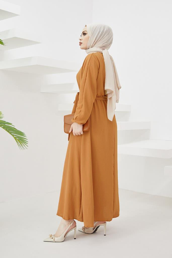 BNG Women Aerobin Hijab Dress Mustard - Clermont