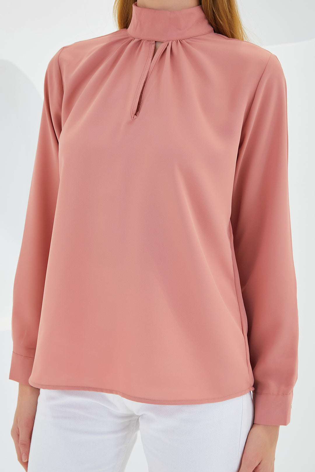 BGD Women Window Detailed Blouse - Rose Pink - Avondale