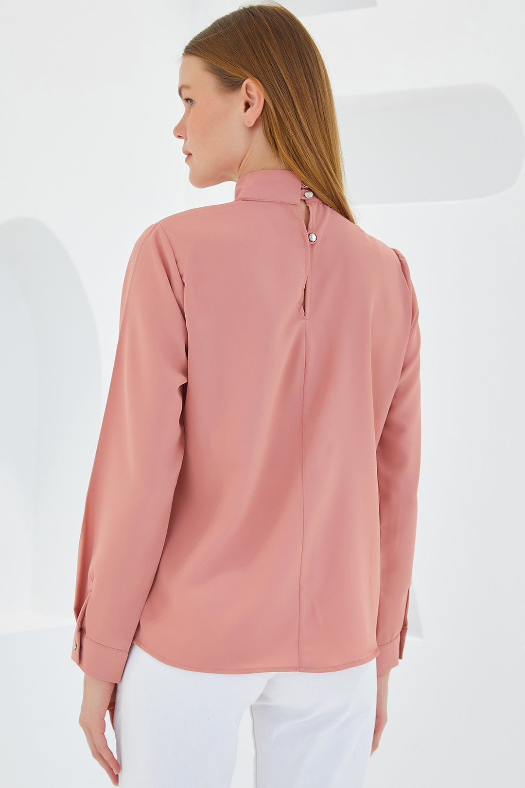 BGD Women Window Detailed Blouse - Rose Pink - Avondale