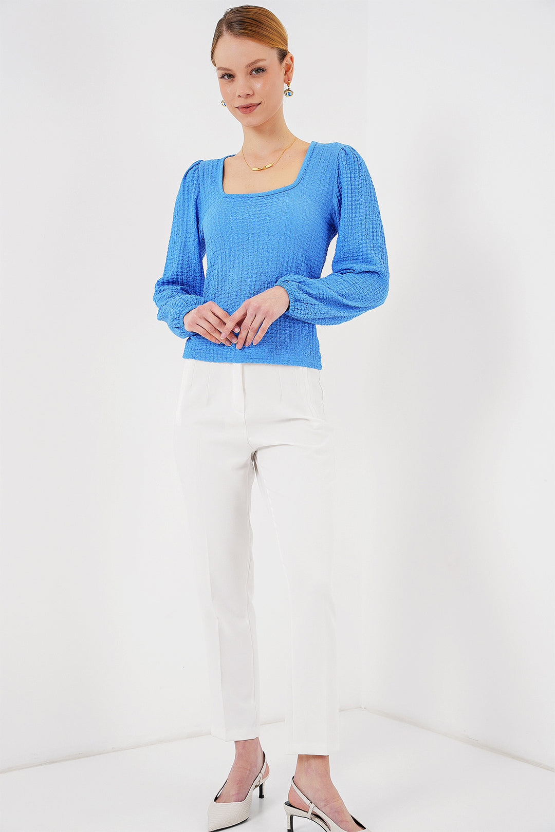 BGD Women Long Sleeve Blouse - Saks - Ingelheim