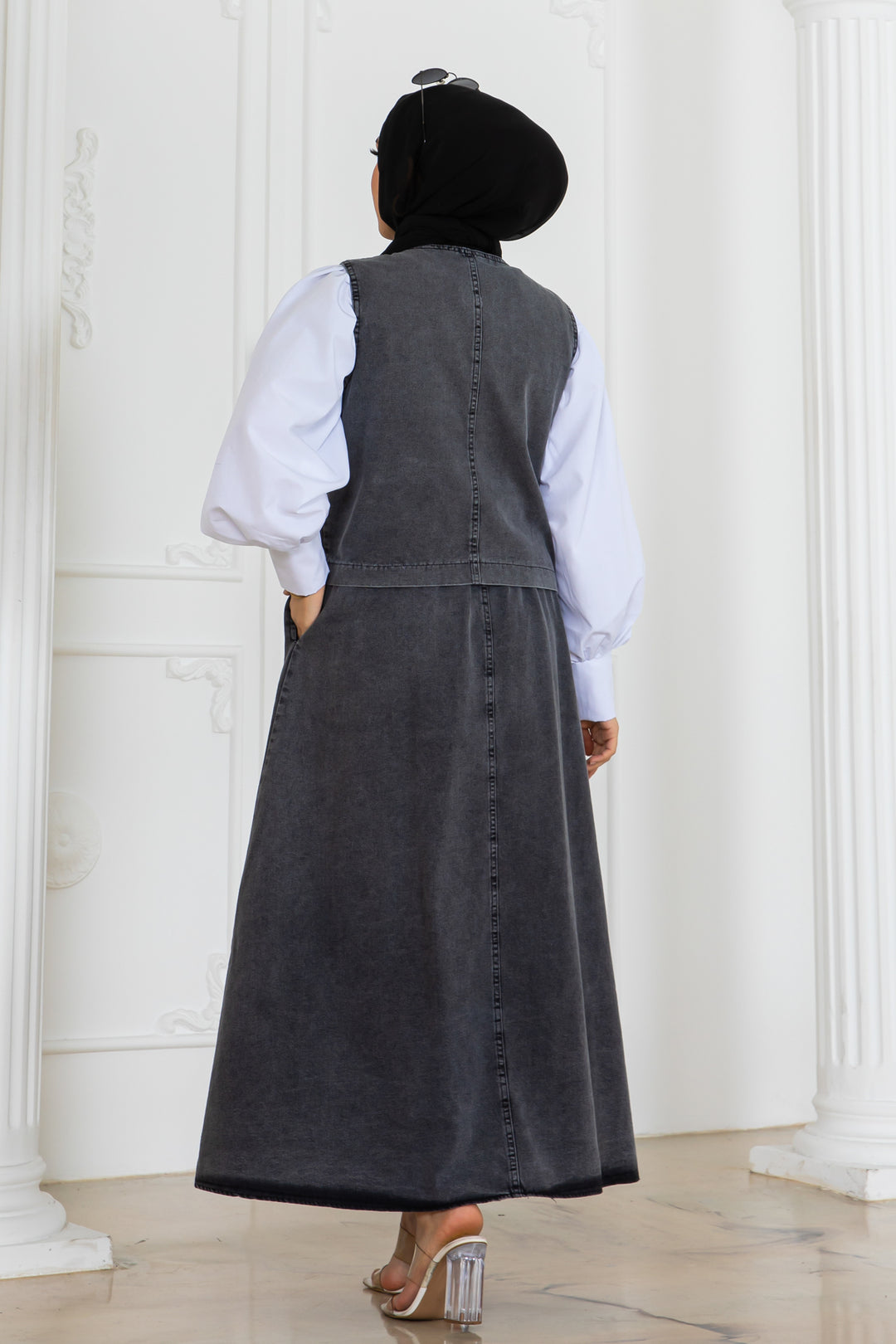 BNG Women Black Suit with Denim Vest and Skirt 2186 - Sunrise