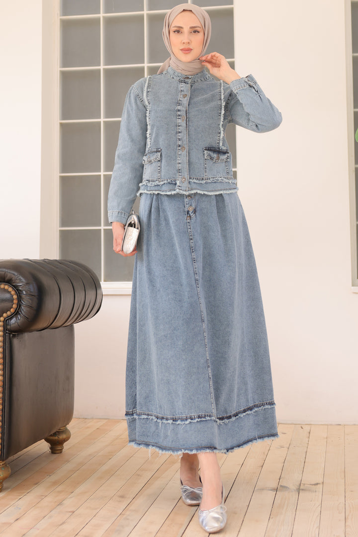 BNG Women Skirt Suit Blue - Clermont