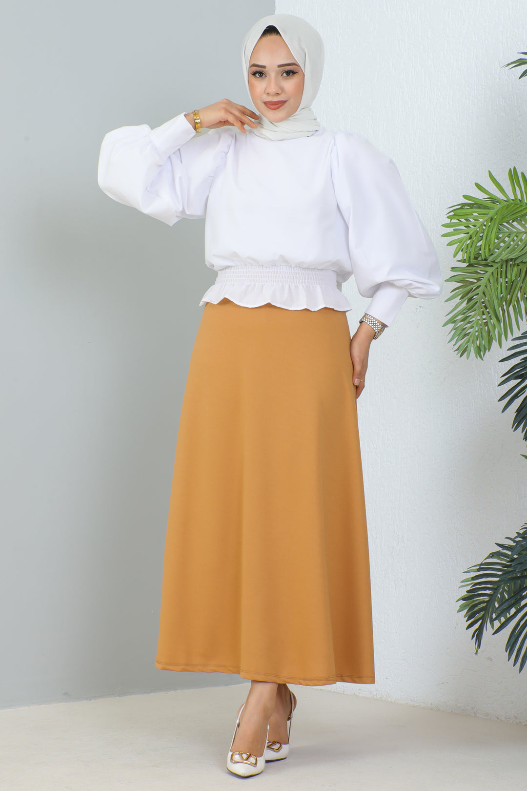 BNG Women Mevlana Modest Skirt Camel - Clermont