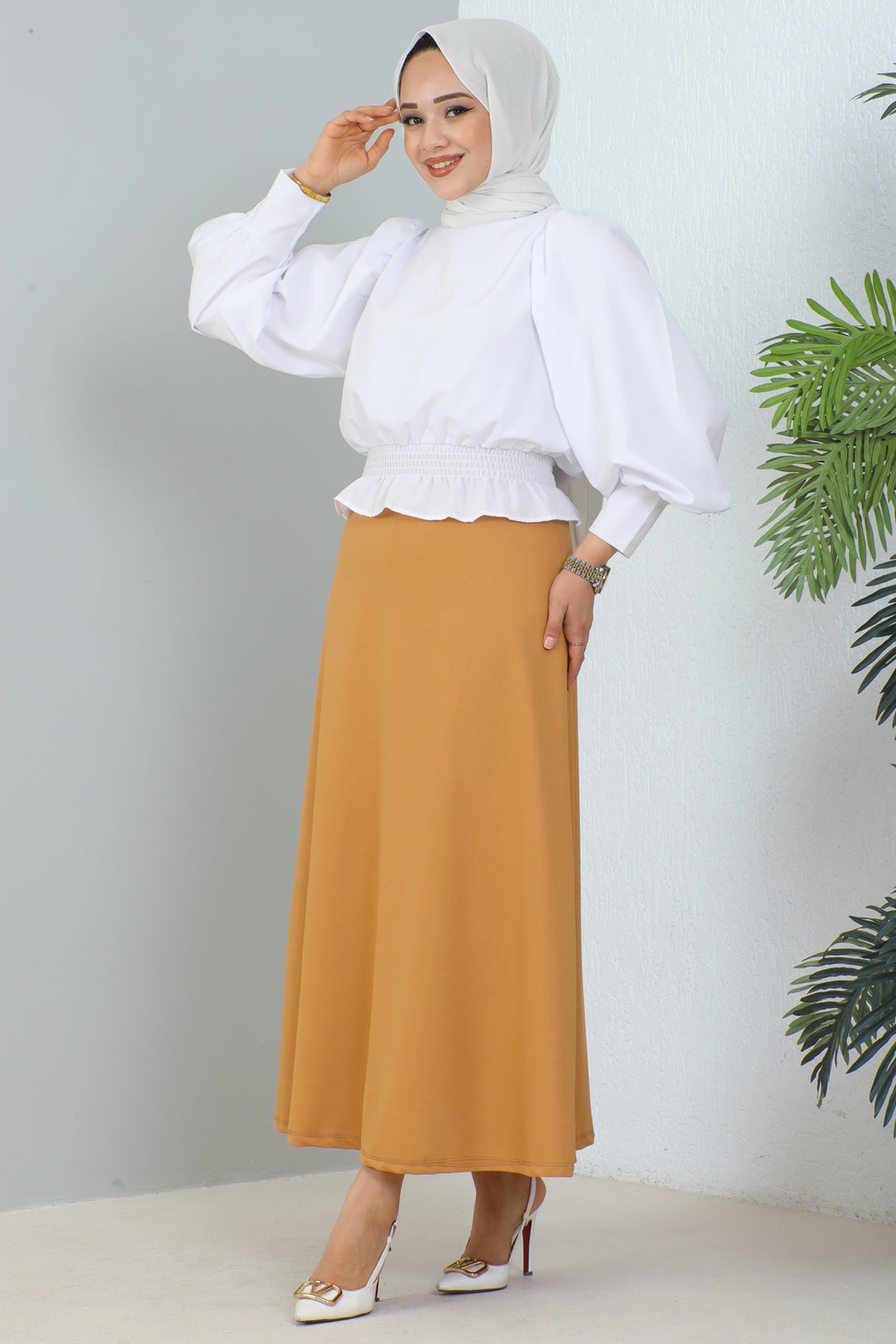 BNG Women Mevlana Modest Skirt Camel - Clermont