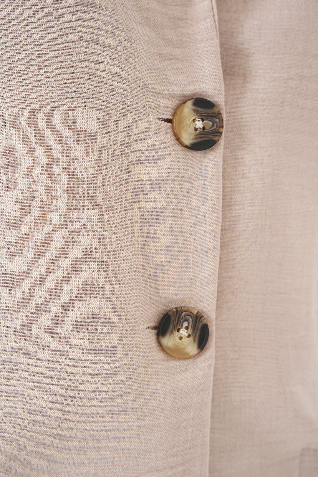 BGD Women Crop Linen Jacket - Beige - Nashville