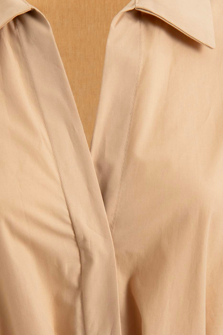 BSL Women 100% Cotton Midi Shirt Dress - Viernheim