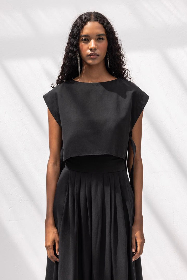 BSL Women 100% Tencel Side Tie Detailed Blouse - Huntsville