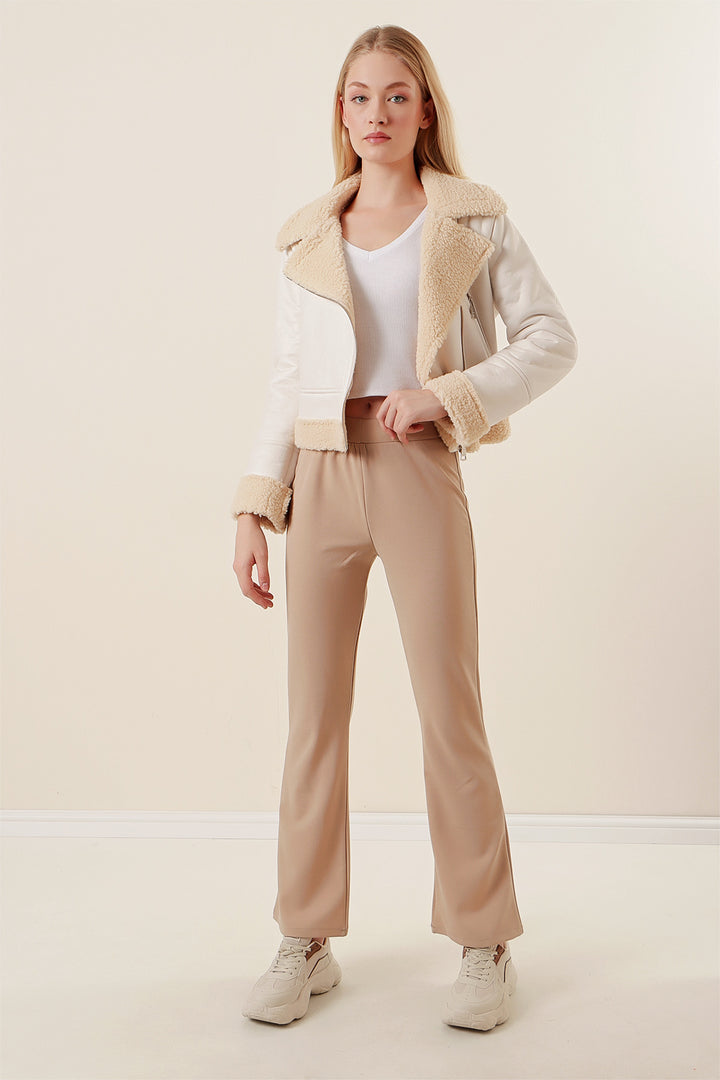 BGD Women SPANISH FOOTED TIGHTS - Beige - Avondale