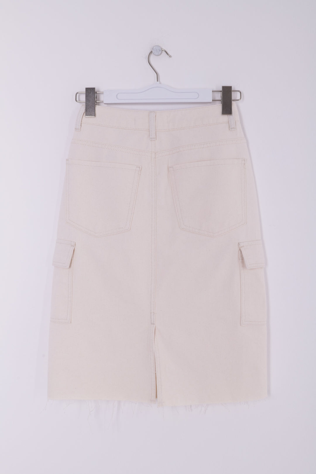 XLJ Denim Skirt with Side Cargo Pockets - Iesi