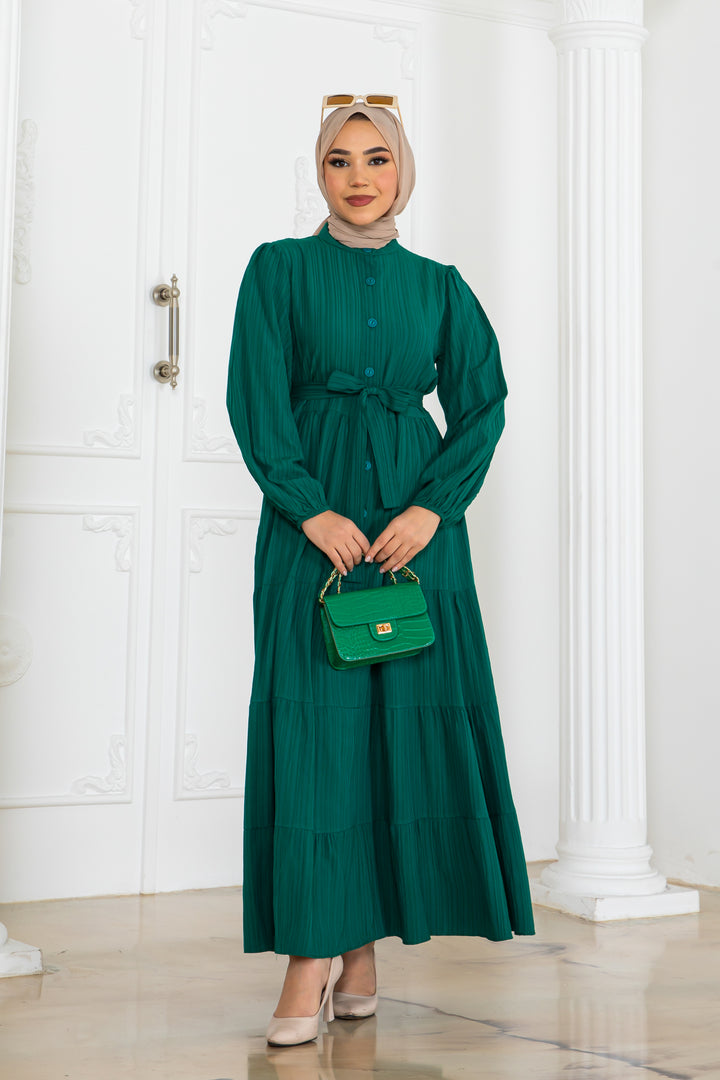 BNG Women Button Detailed Dress Emerald Green 2024 - Heroica Ciudad de Tlaxiaco