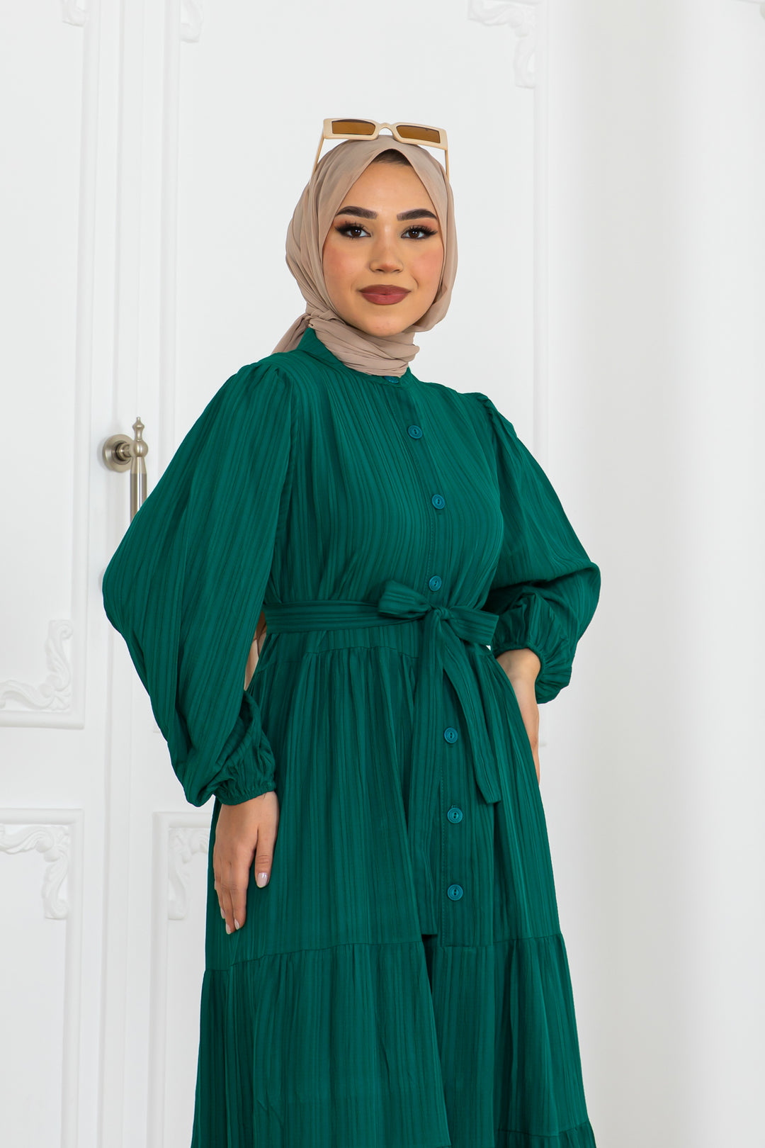 BNG Women Button Detailed Dress Emerald Green 2024 - Heroica Ciudad de Tlaxiaco