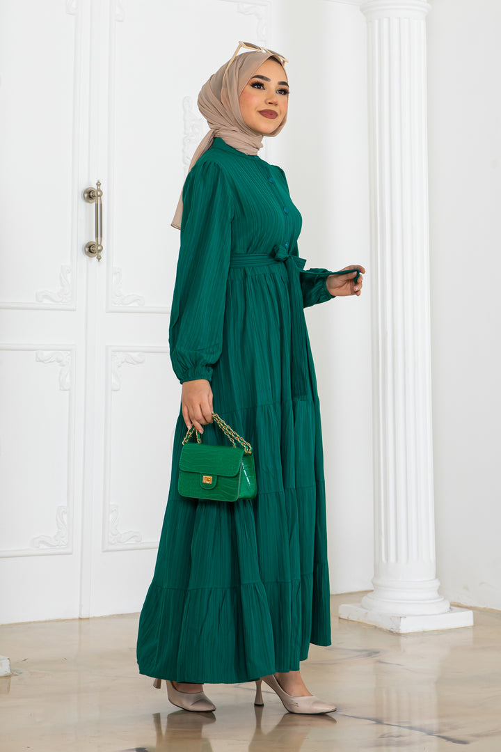 BNG Women Button Detailed Dress Emerald Green 2024 - Heroica Ciudad de Tlaxiaco