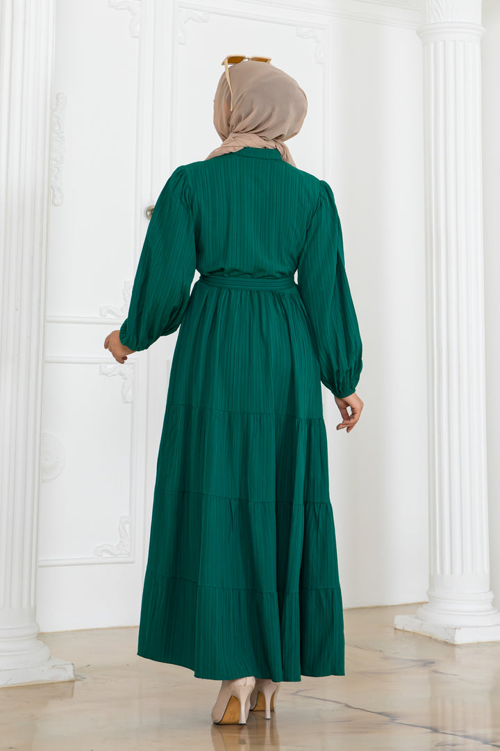 BNG Women Button Detailed Dress Emerald Green 2024 - Heroica Ciudad de Tlaxiaco