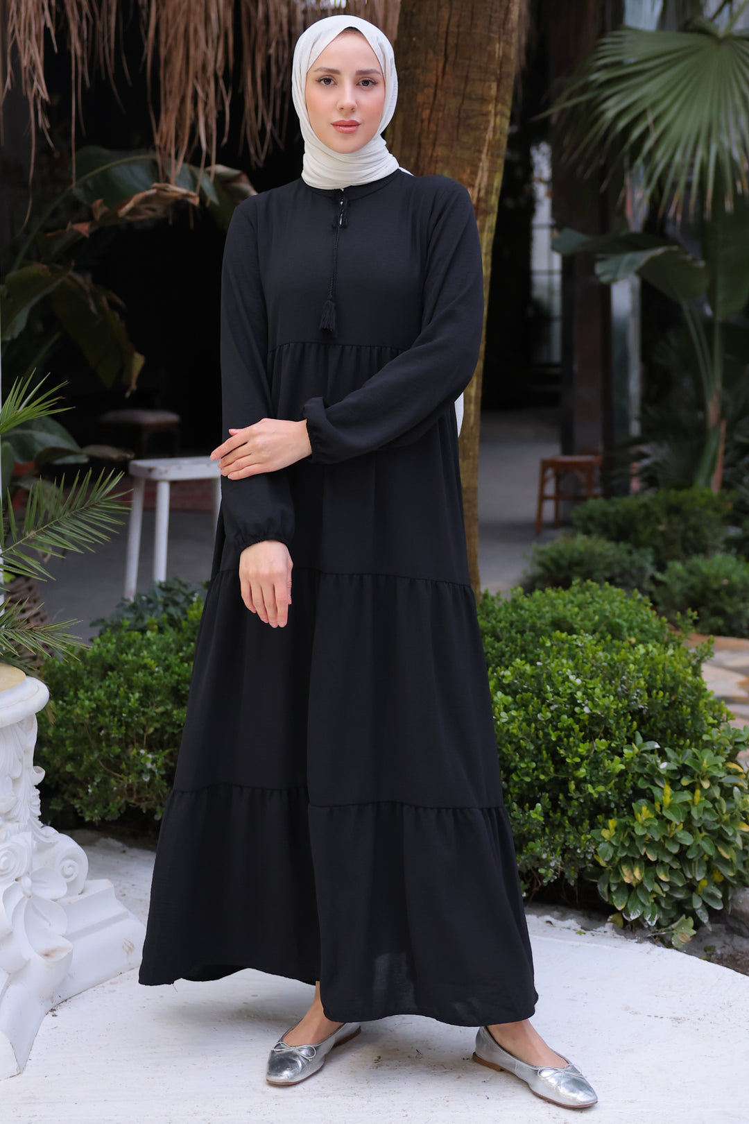 BNG Women Long Hijab Dress Black - Clermont