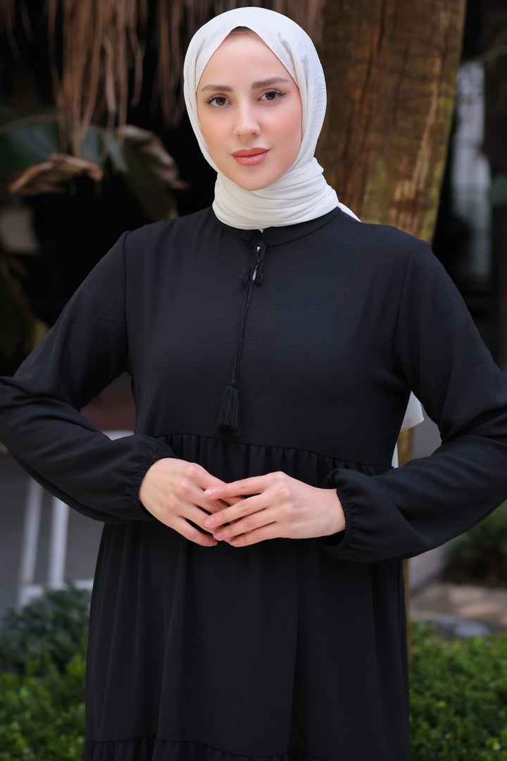 BNG Women Long Hijab Dress Black - Clermont