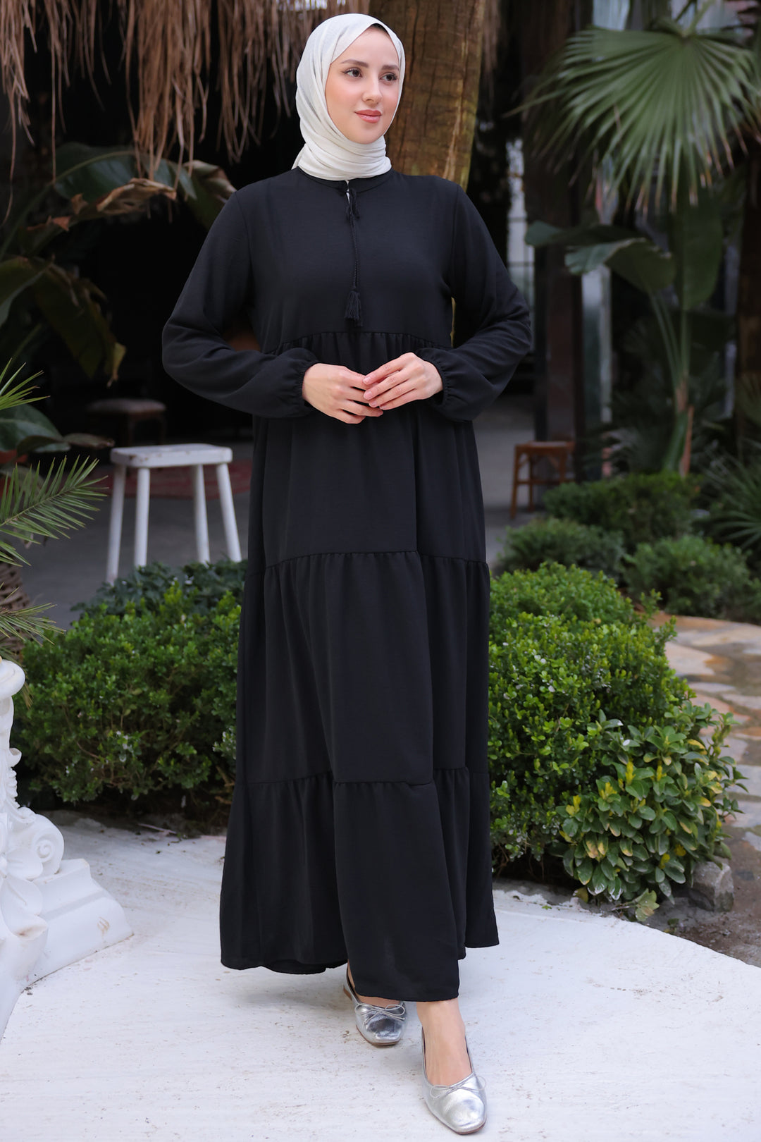 BNG Women Long Hijab Dress Black - Clermont