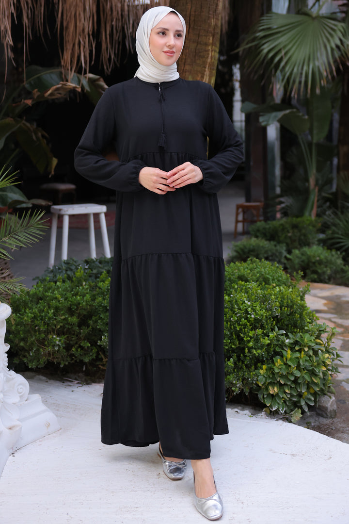 BNG Women Long Hijab Dress Black - Clermont
