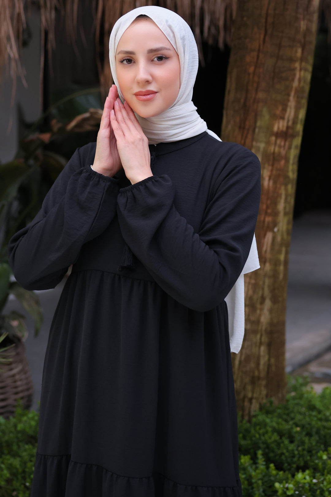BNG Women Long Hijab Dress Black - Clermont