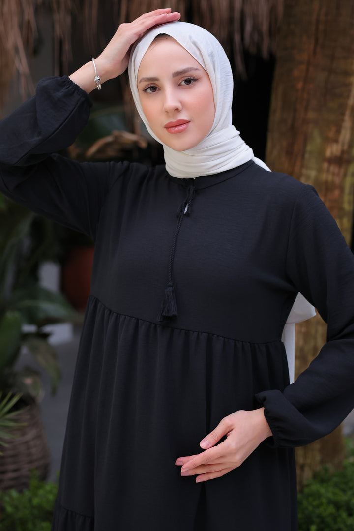 BNG Women Long Hijab Dress Black - Clermont