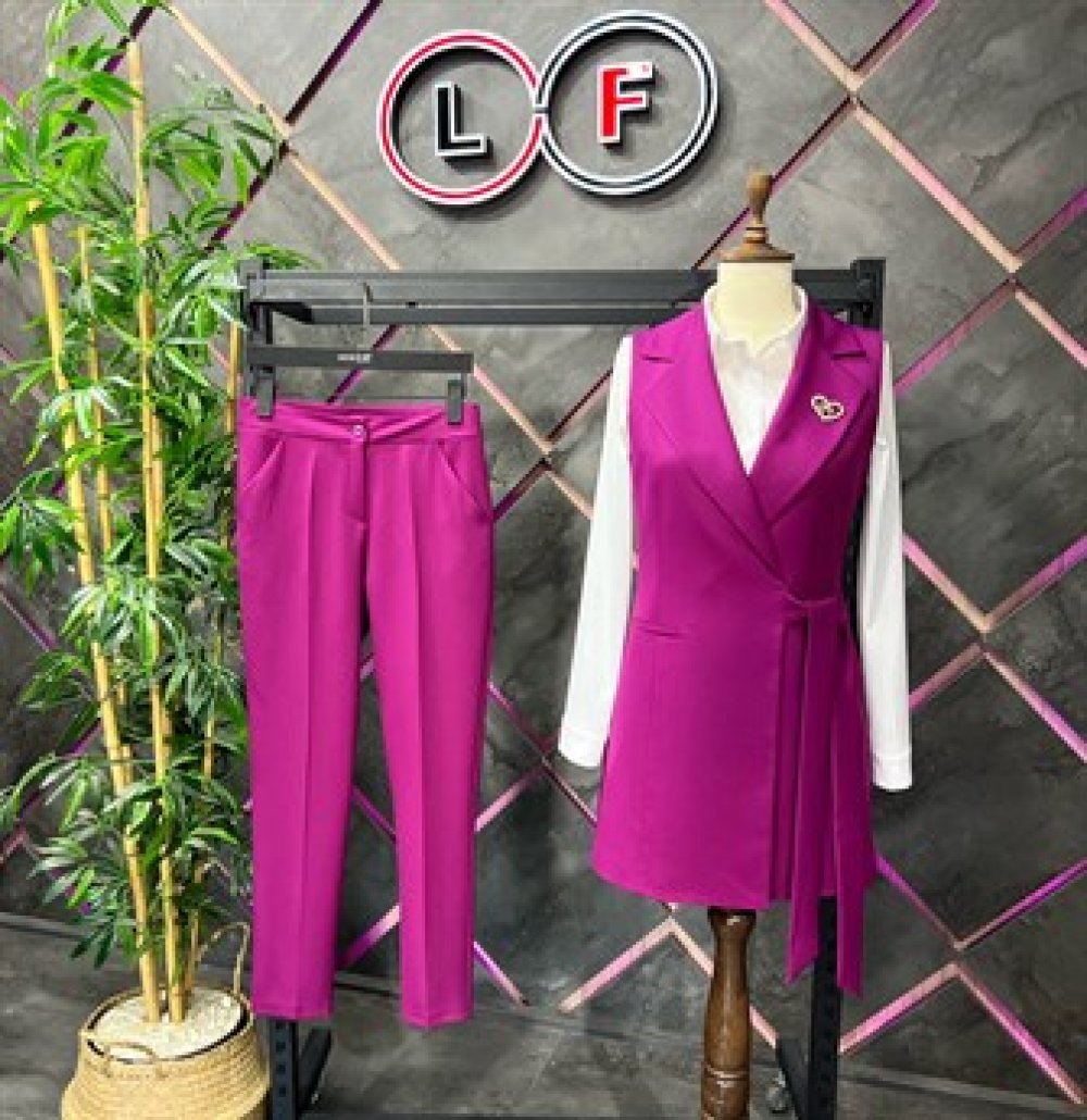NDL Women Purple Women's Suit with Vest - Slavuta