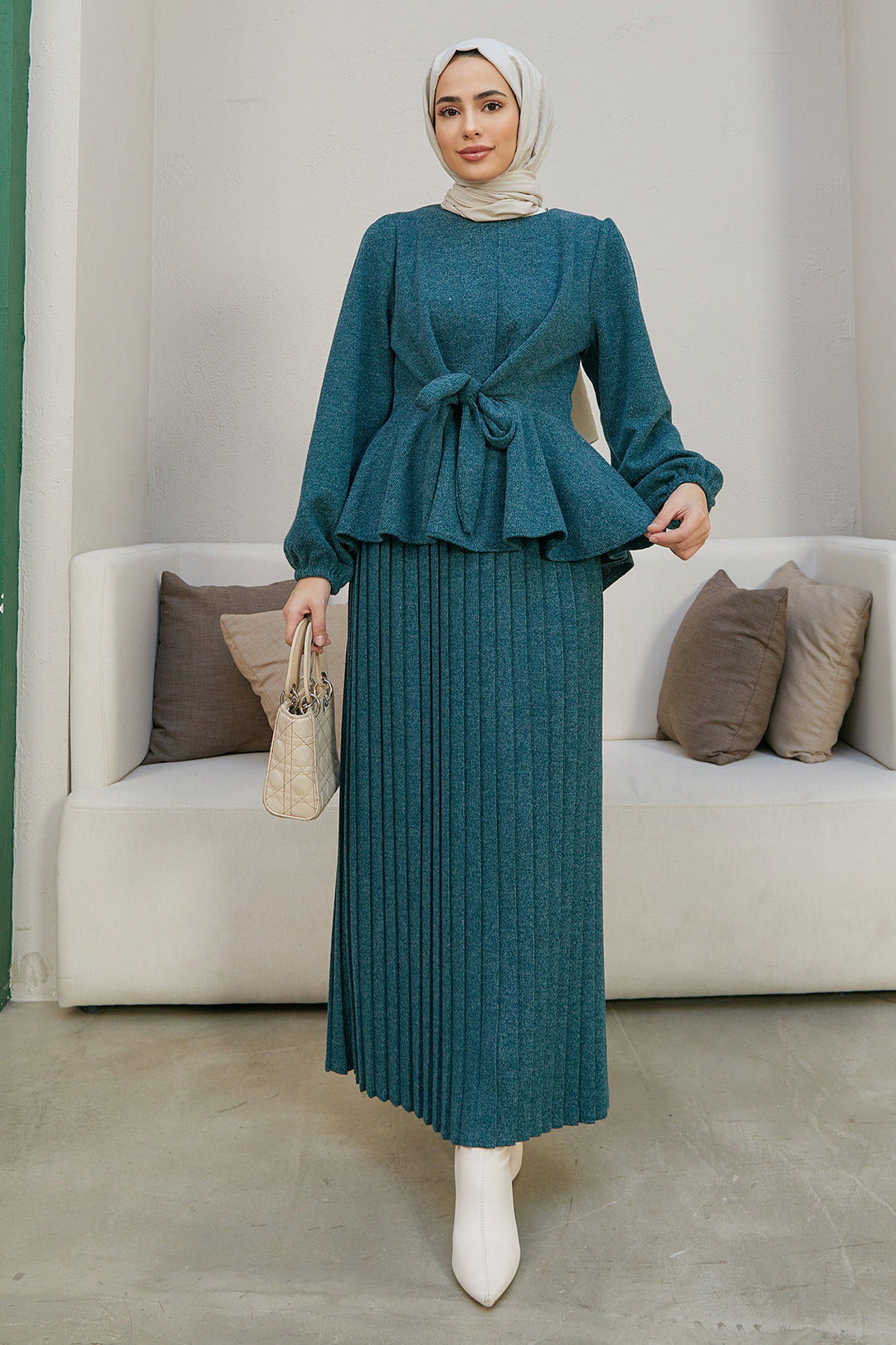 ZRF Women Skirted Knit Set - Emerald - Berlin