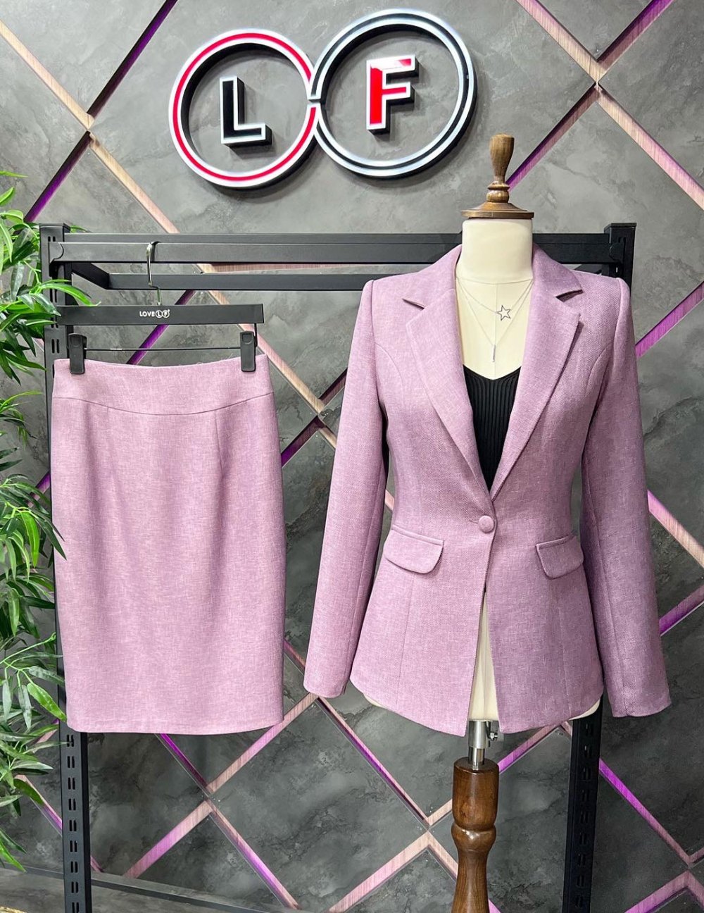 NDL Women Skirted Coat Women's Suit Lilac - Cedar Hill