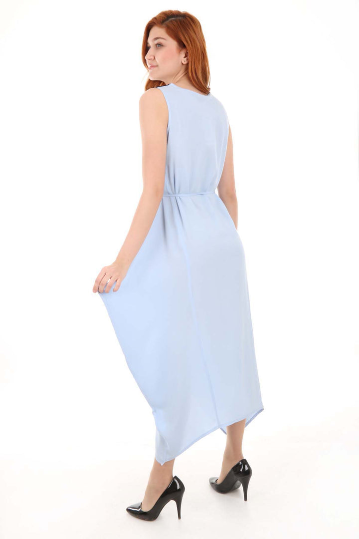 BGD Women Dress with Embroidery - Blue - Avondale