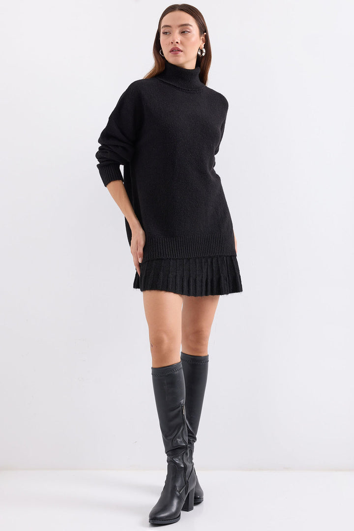 BGD Women Kazakh Skirt Knit Set - Black - Avondale