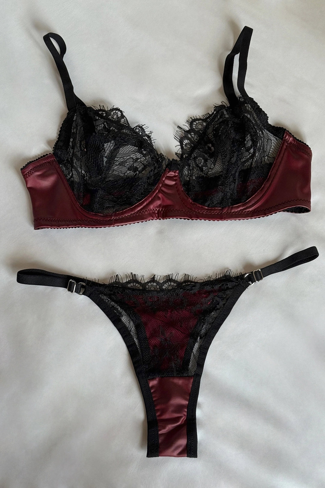 EYY Women Bordo Dantel Detaylı İç Çamaşırı - Santiago