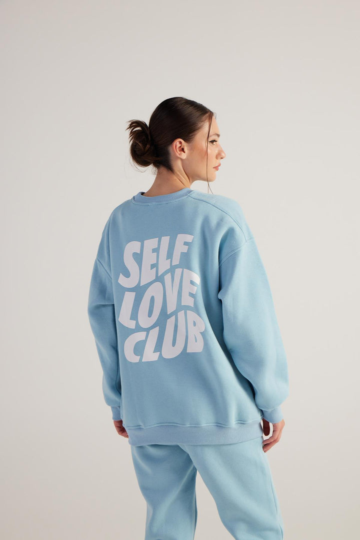 HLLY Women Fluffy Sweatshirt Blue - North Shields