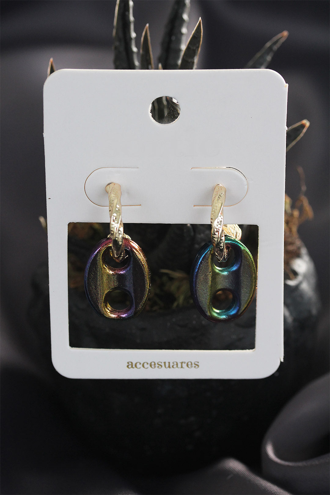 EBJ Earrings Set with Colorful Hematite Stones - Kortrijk