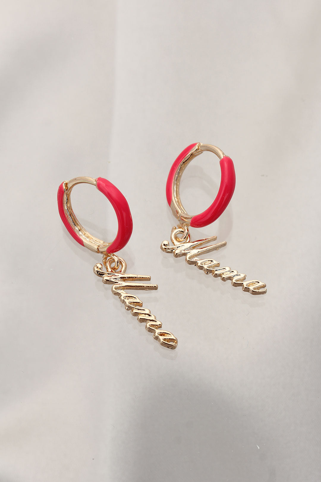 EBJ Red Mama (mother) Written Steel Earring - Layton