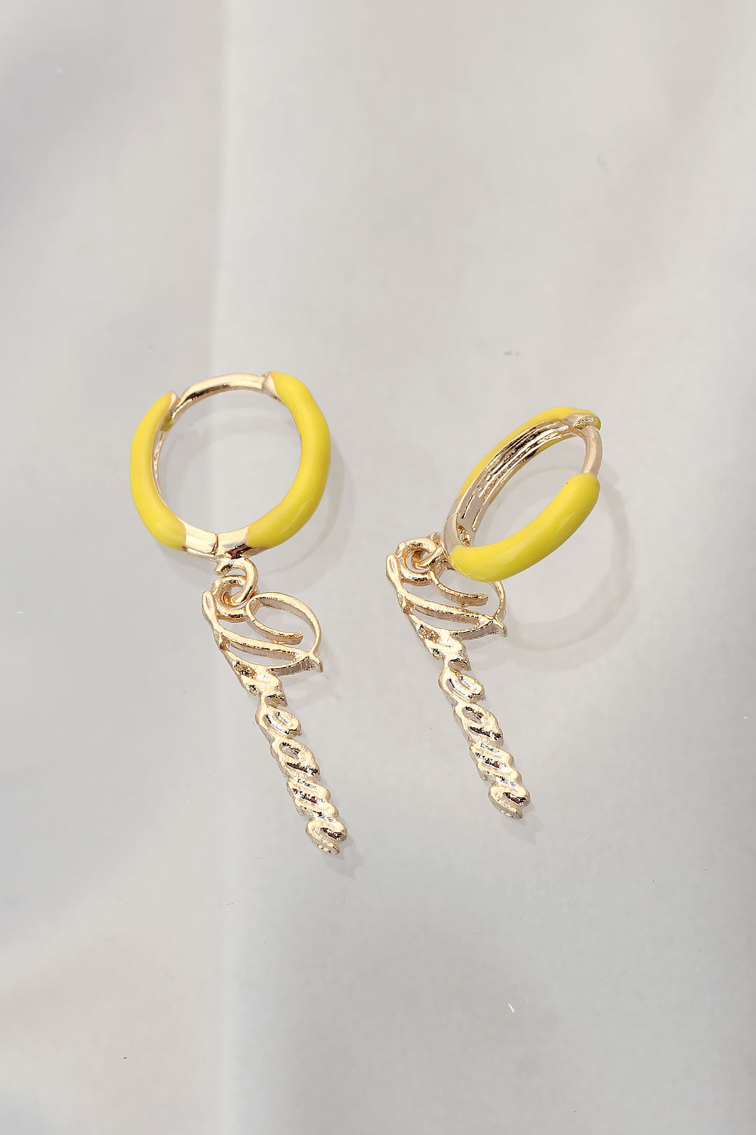 EBJ Yellow Dream Written Steel Earring - Pioltello