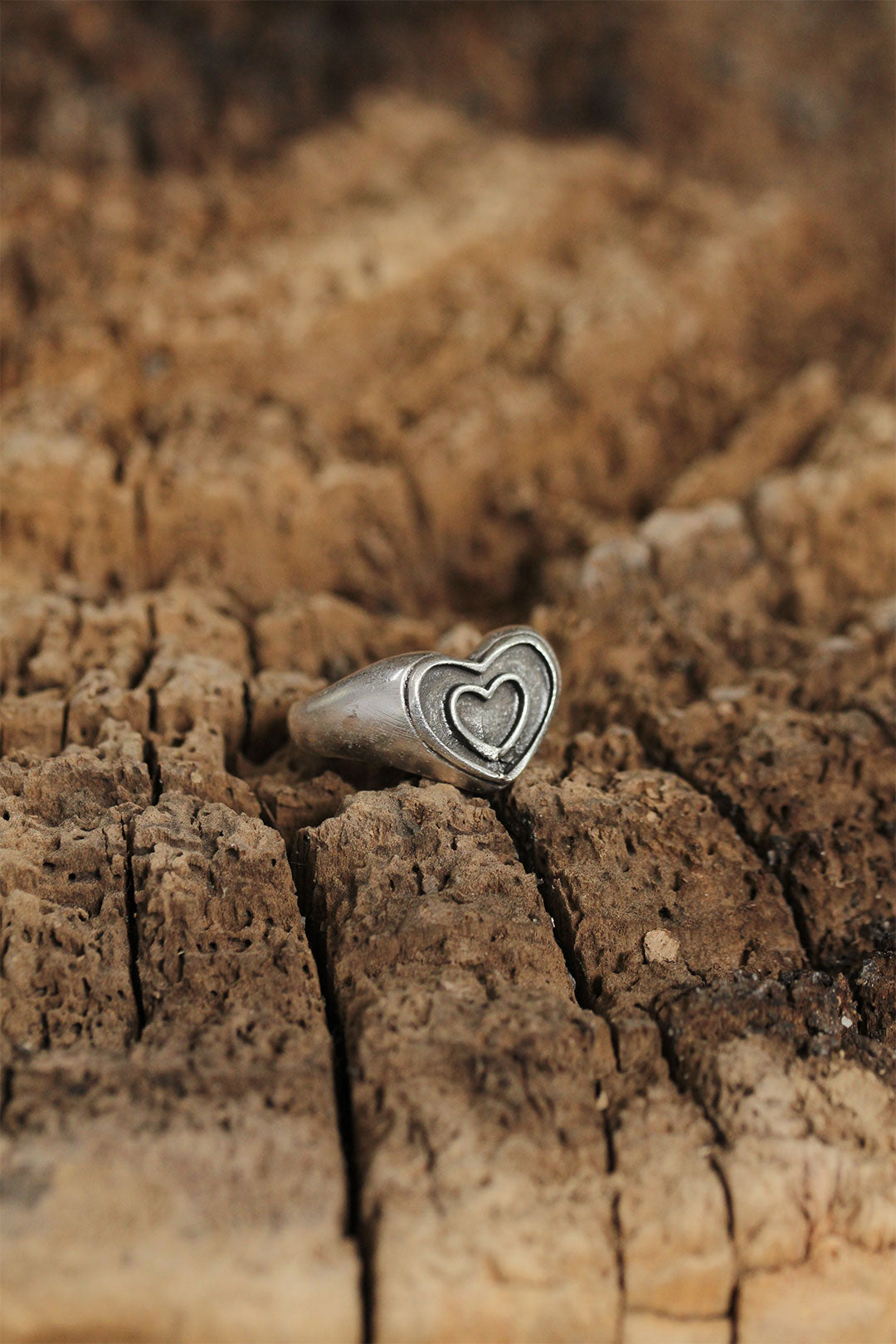 EBJ Adjustable Women's Ring with Authentic Heart Design - Spalding