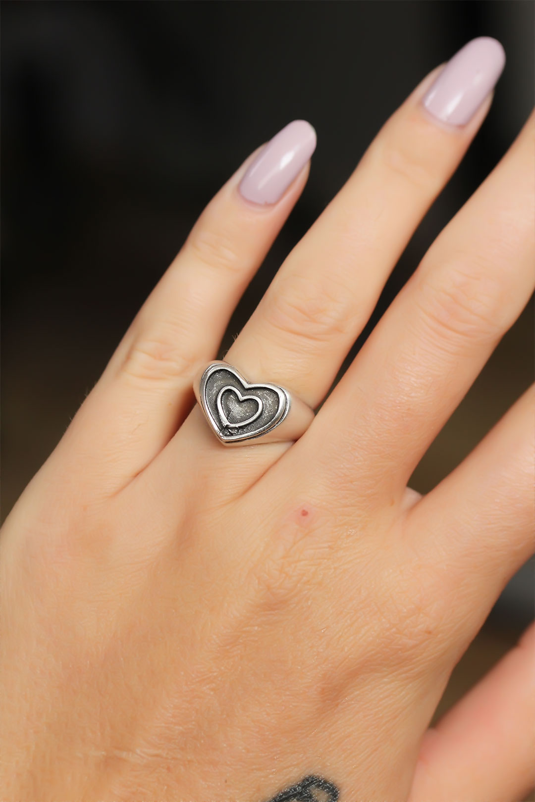 EBJ Adjustable Women's Ring with Authentic Heart Design - Spalding