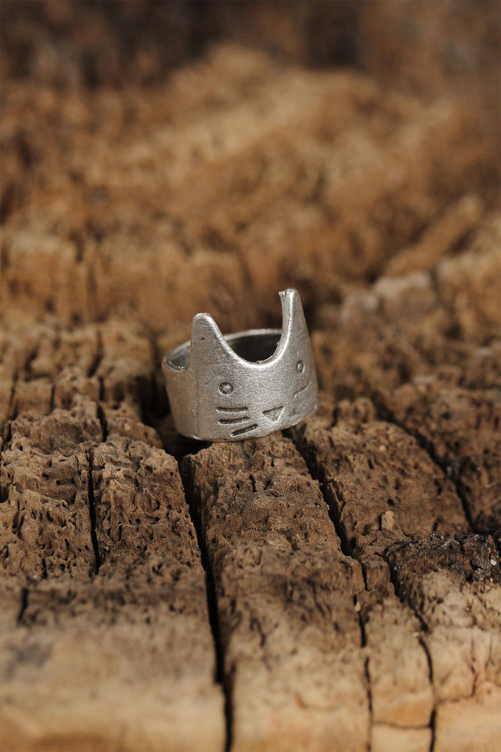 EBJ Adjustable Women's Ring with Authentic Cat Design - Nelson