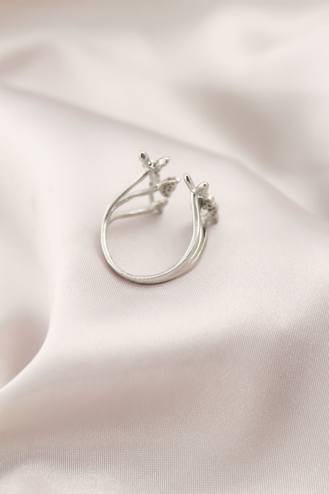 EBJ Silver Color Metal Butterfly Model Women's Ring - Heroica Nogales