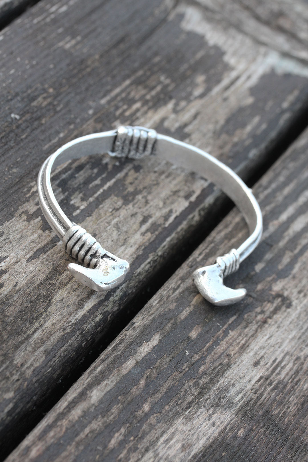 EBJ Authentic Metal Bracelet with Horn Figure for Men - Jūrmala