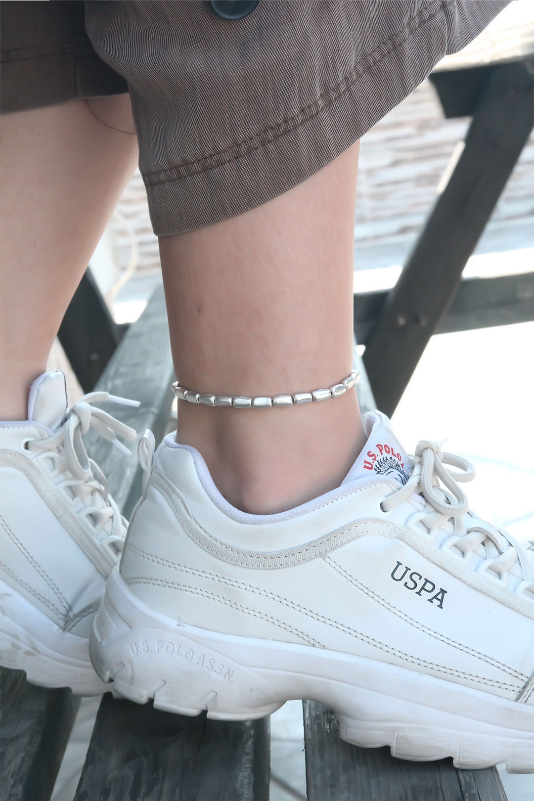 EBJ Ancient Silver Color Anklet - La Piedad
