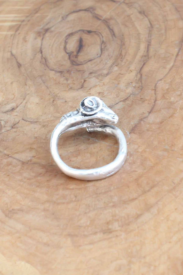 EBJ Goat Shaped Silver Color Adjustable Men's Ring - Mitrovicë