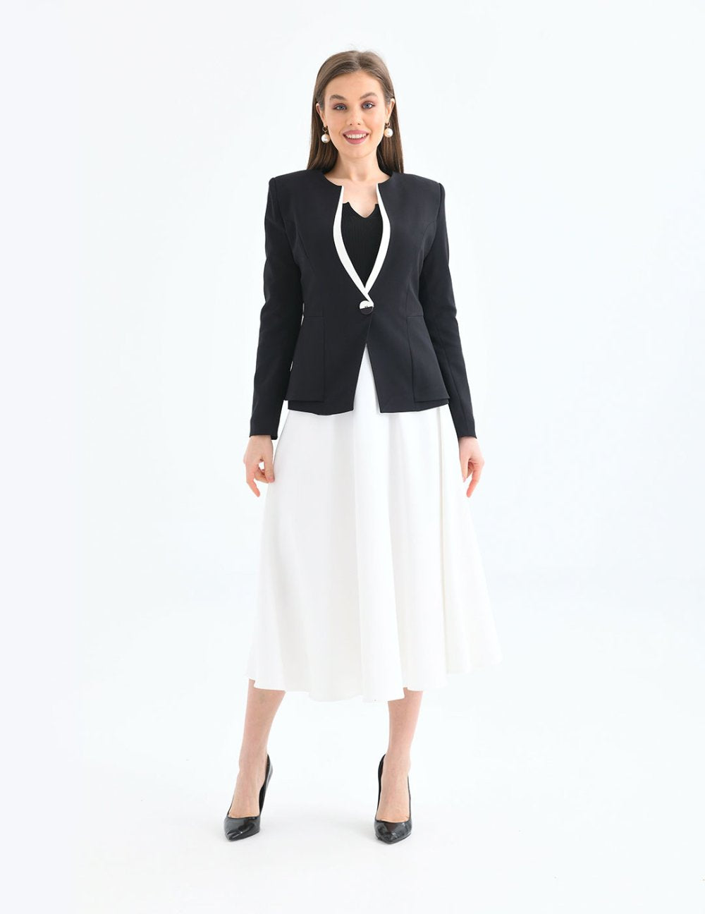 NDL Women Flared Skirt Women's Suit Black - Dalton