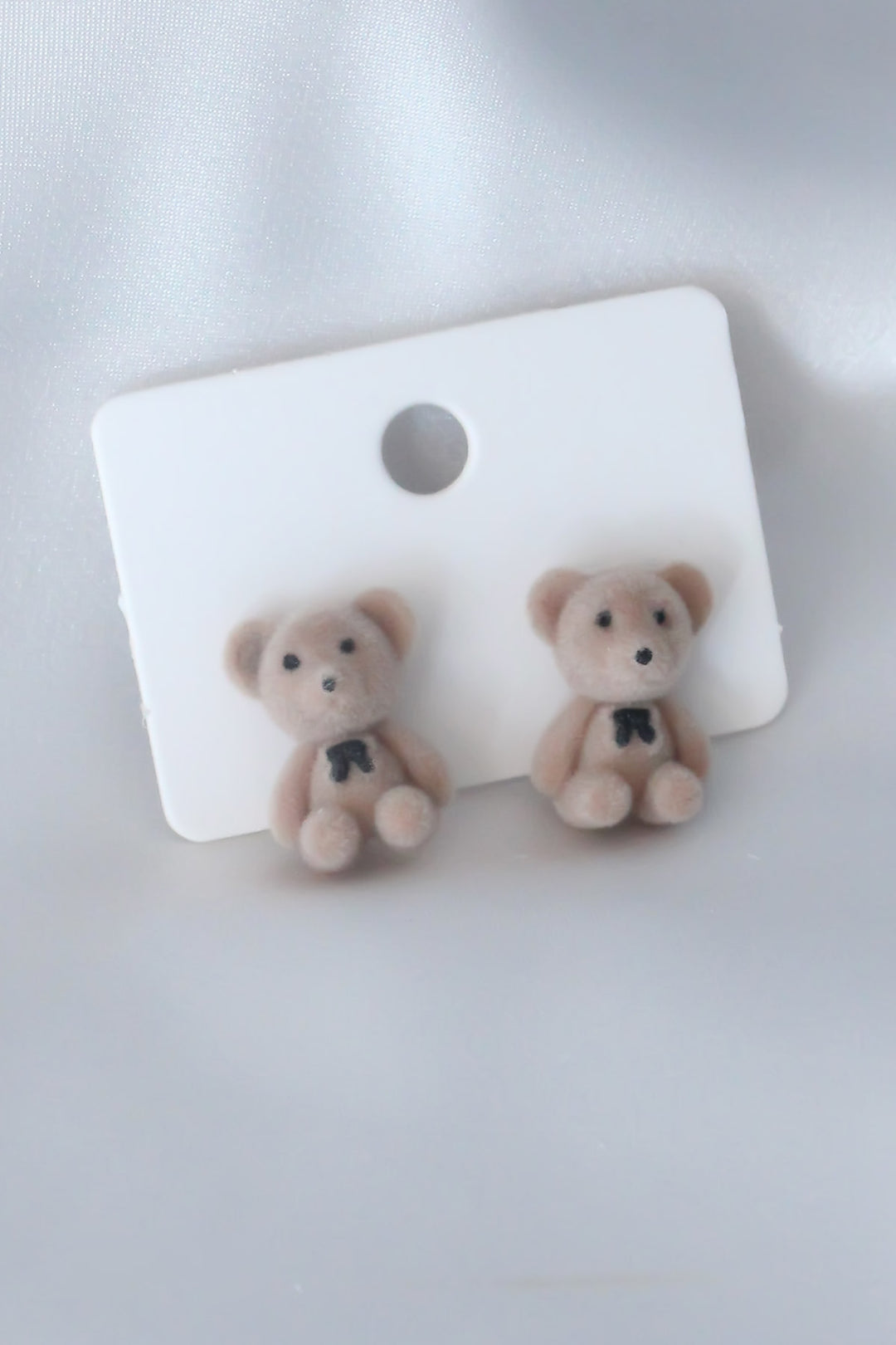 EBJ Brown Bear Figure Woman Earrings - Union