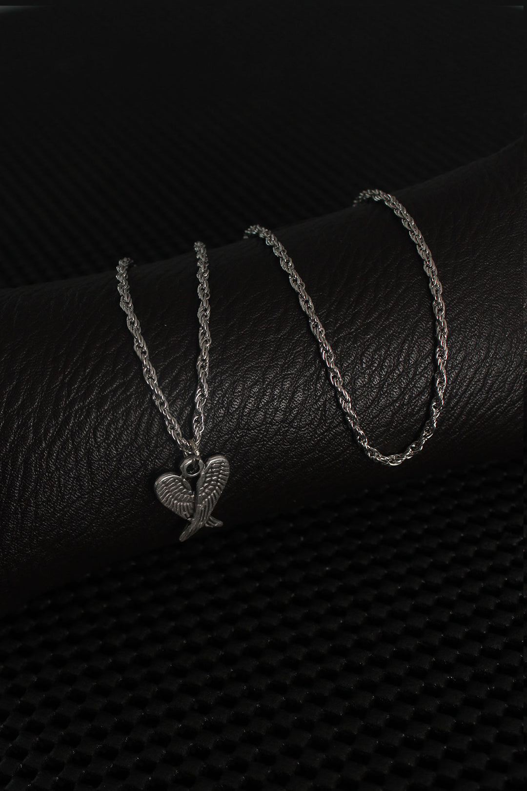 EBJ Silver Color Wing Figure Men's Necklace - Clifton