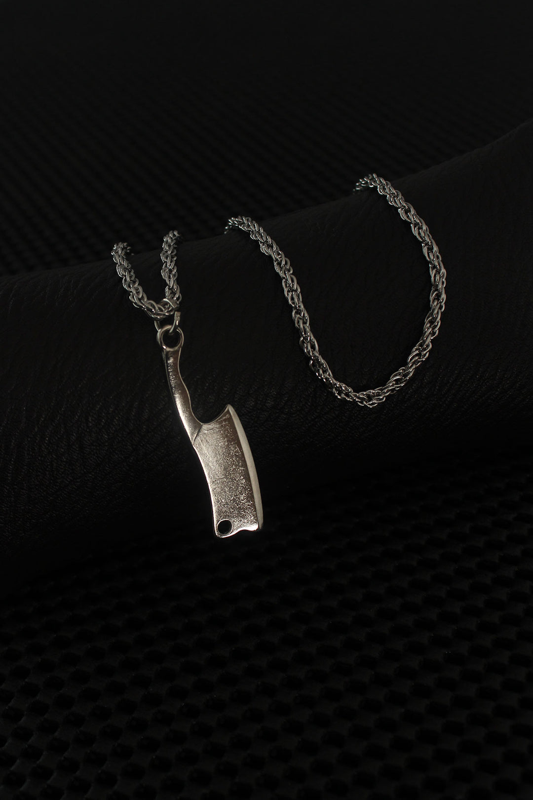 EBJ Silver Color Line Figure Men's Necklace - Hamilton