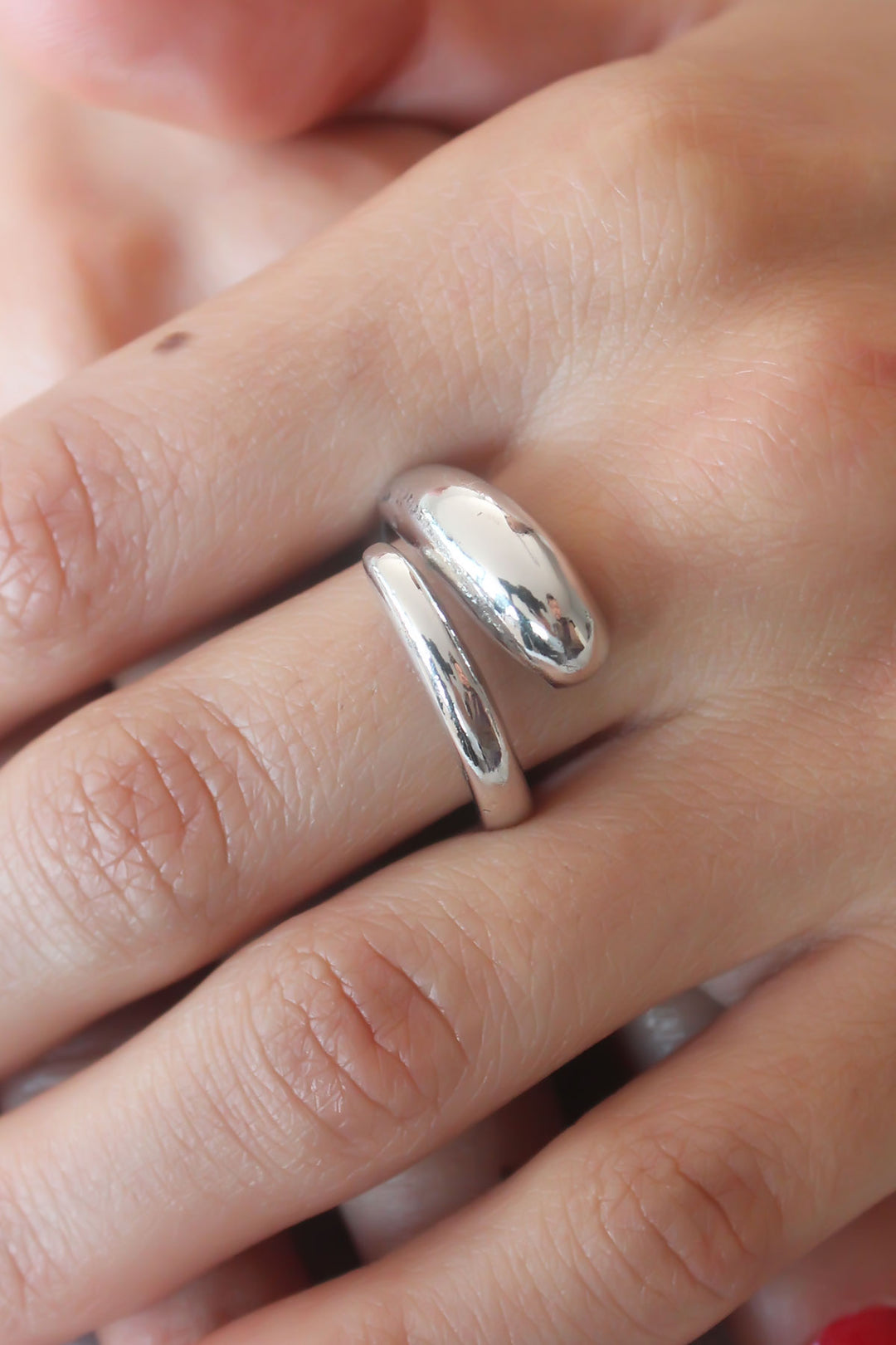 EBJ Silver Color Women's Ring - Brest