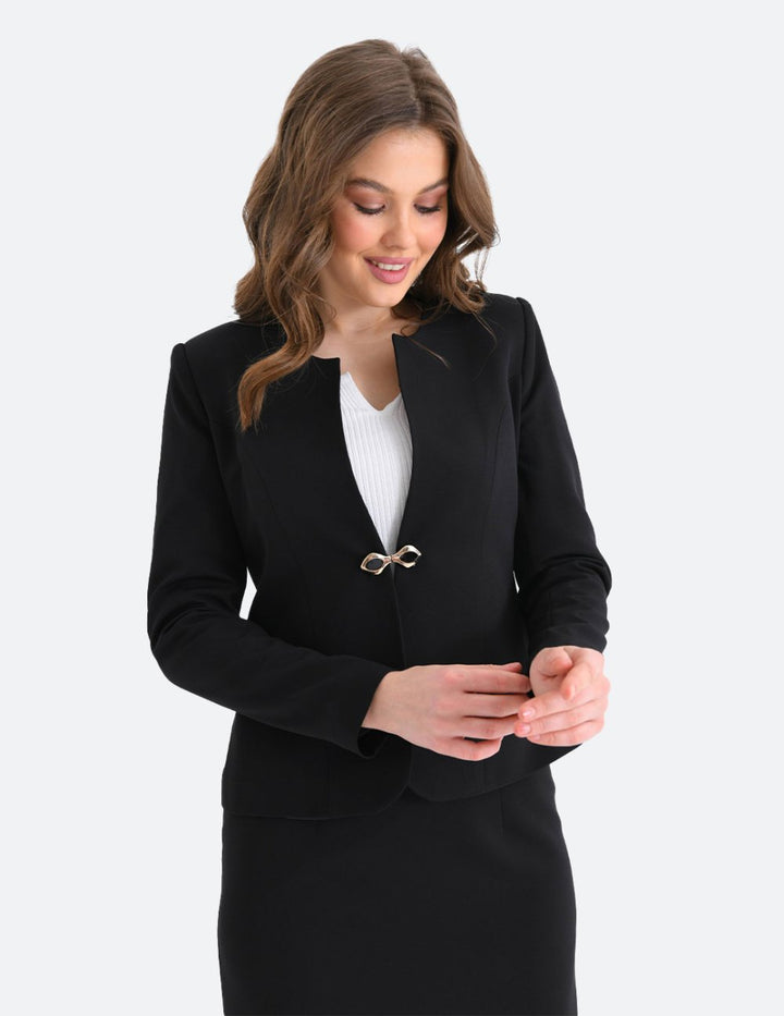 NDL Women Black Women's Suit with Pencil Skirt - College Station