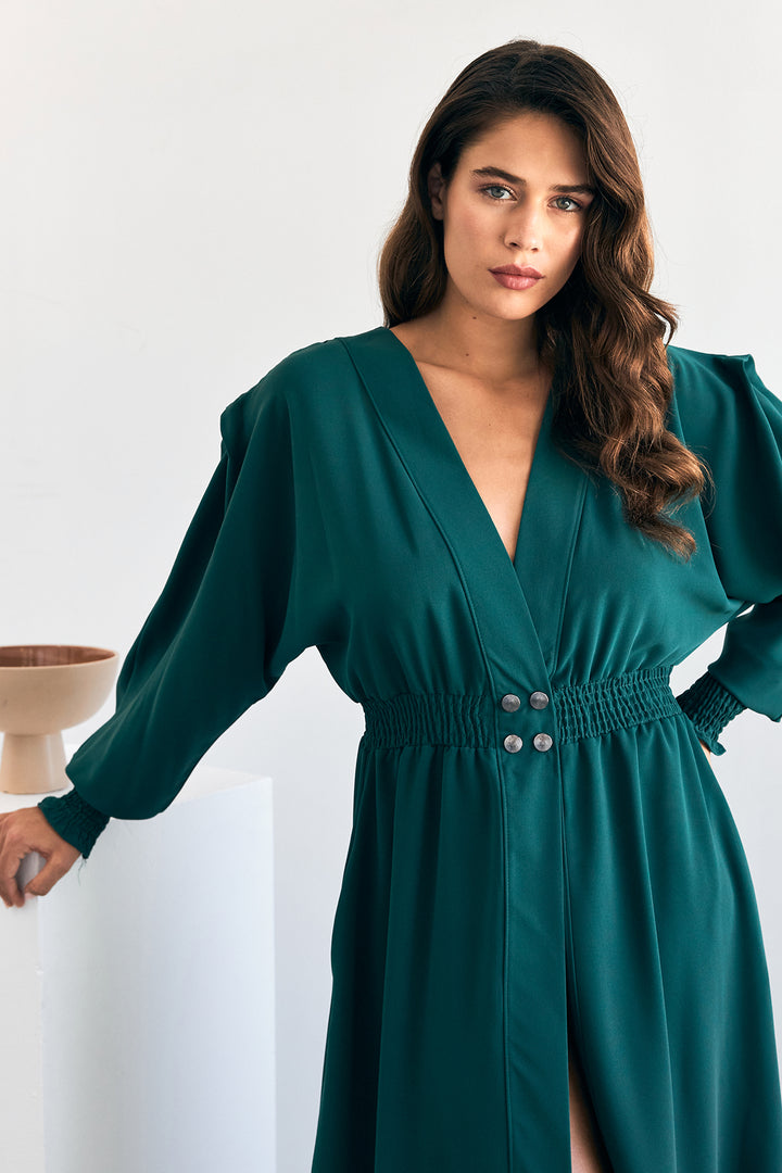 ZRF Women Laura Buys Ruffled Blouse - Emerald - Barking